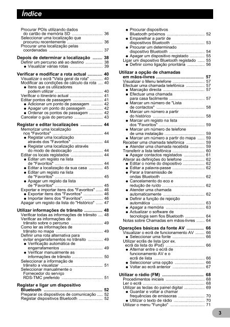 Pioneer AVIC-F920BT - User manual - portugais