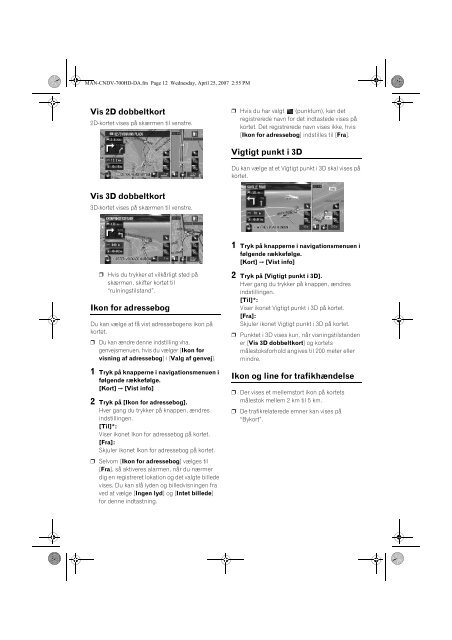 Pioneer CNDV-700HD - User manual - danois