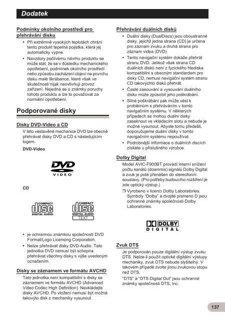 Pioneer AVIC-F900BT - User manual - tch&egrave;que
