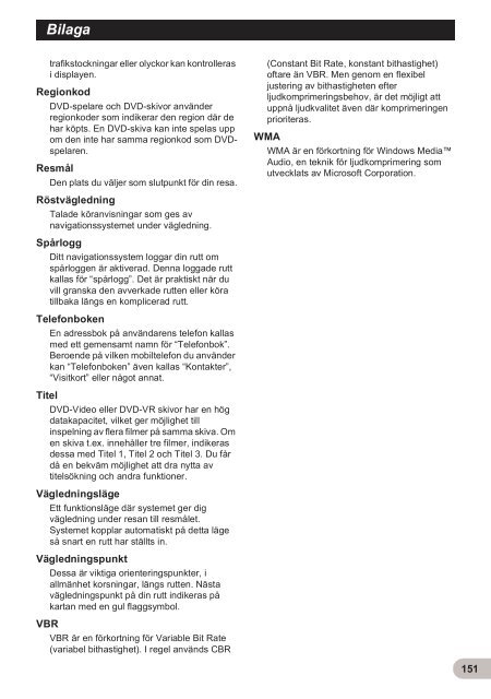 Pioneer AVIC-F900BT - User manual - su&eacute;dois