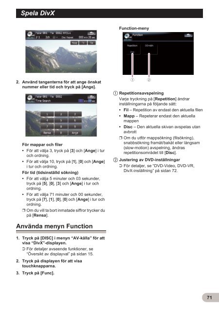 Pioneer AVIC-F900BT - User manual - su&eacute;dois