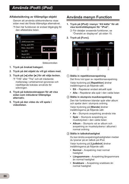 Pioneer AVIC-F900BT - User manual - su&eacute;dois