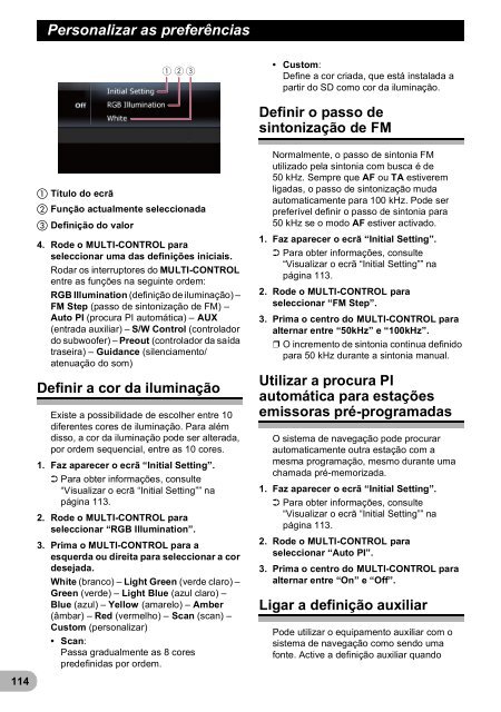 Pioneer AVIC-F3210BT - User manual - portugais