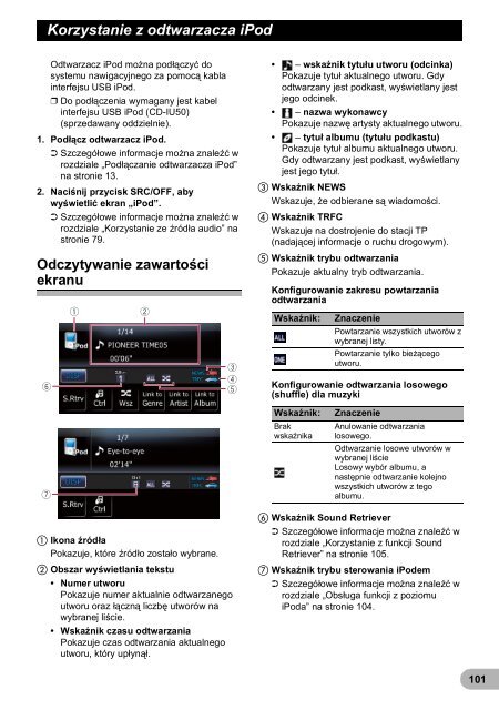 Pioneer AVIC-F3210BT - User manual - polonais