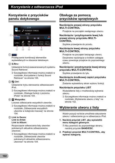 Pioneer AVIC-F3210BT - User manual - polonais