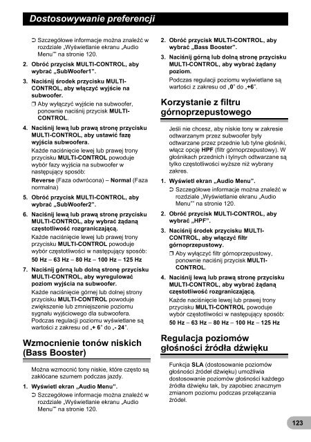 Pioneer AVIC-F3210BT - User manual - polonais