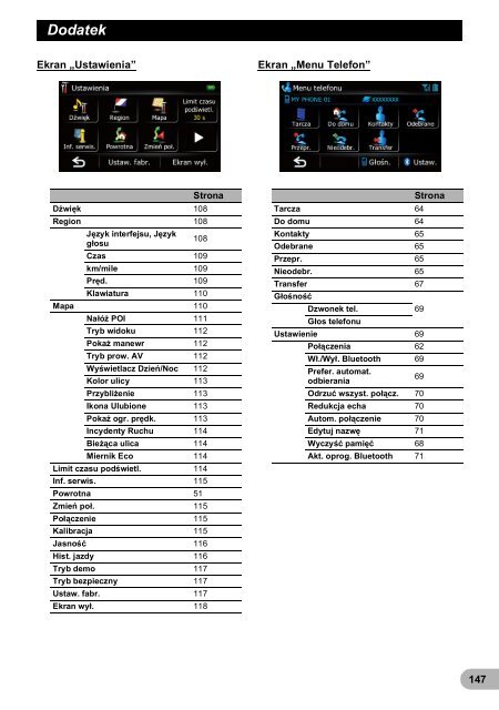 Pioneer AVIC-F3210BT - User manual - polonais