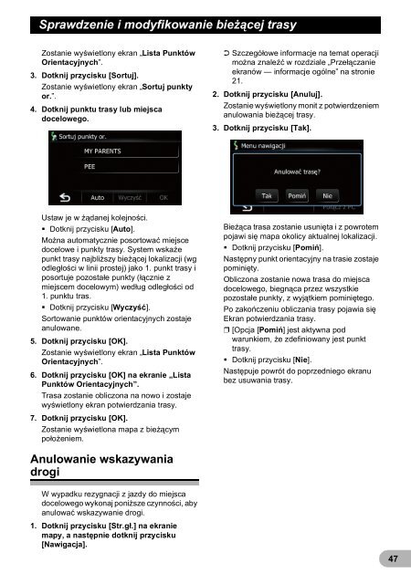 Pioneer AVIC-F3210BT - User manual - polonais