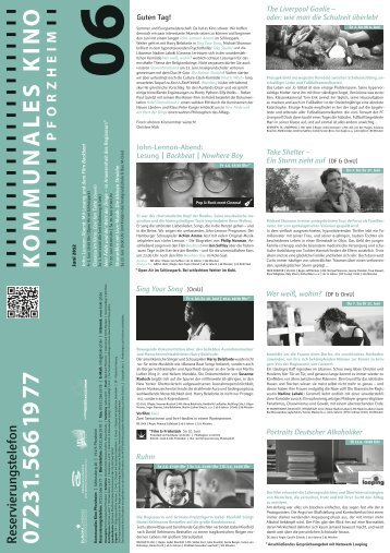 Programm 2012-06 - Kommunales Kino Pforzheim