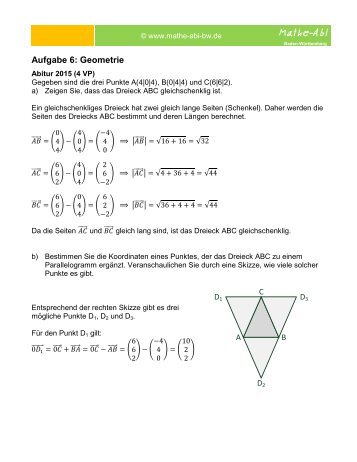 2016_Aufgabe 6; Geometrie