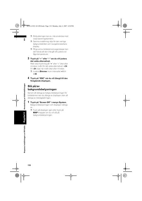 Pioneer AVIC-X3 - User manual - su&eacute;dois