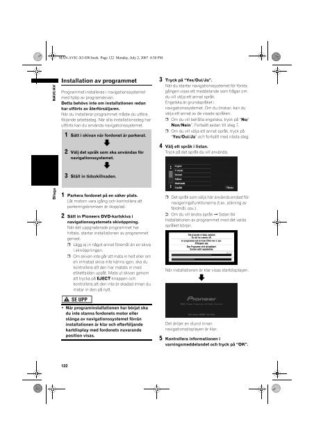 Pioneer AVIC-X3 - User manual - su&eacute;dois