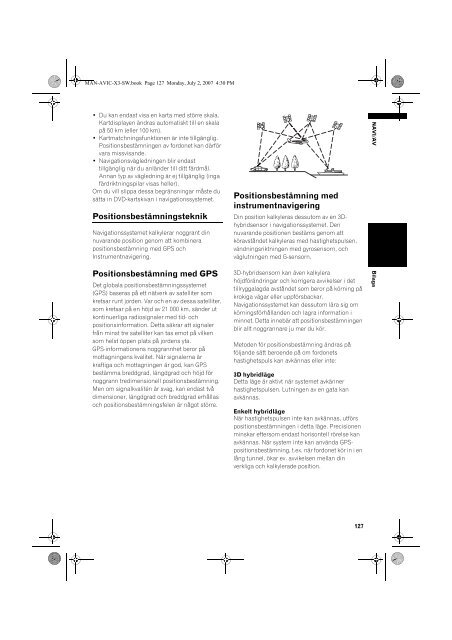 Pioneer AVIC-X3 - User manual - su&eacute;dois