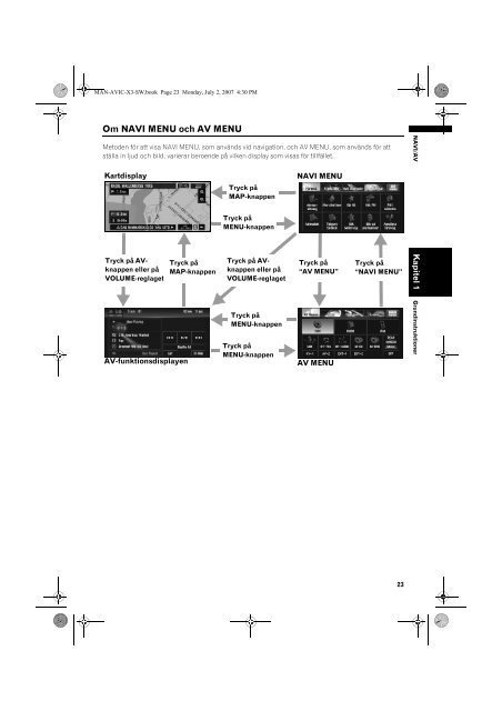 Pioneer AVIC-X3 - User manual - su&eacute;dois