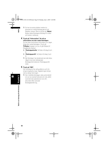 Pioneer AVIC-X3 - User manual - su&eacute;dois