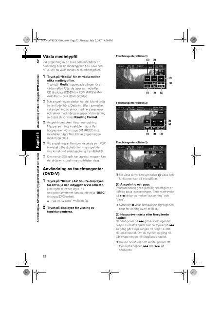 Pioneer AVIC-X3 - User manual - su&eacute;dois