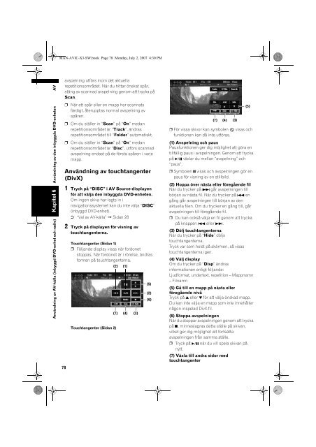 Pioneer AVIC-X3 - User manual - su&eacute;dois