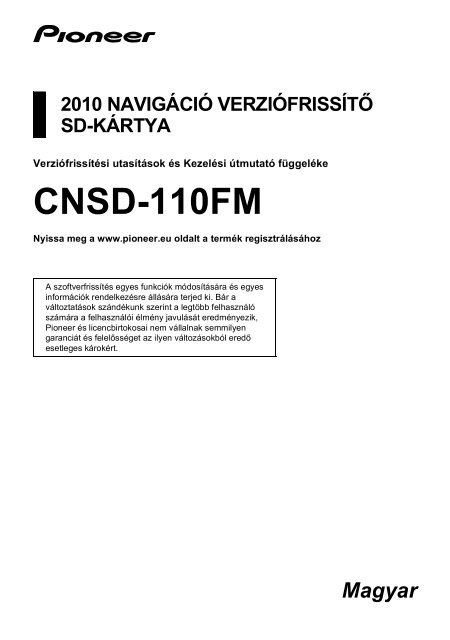 Pioneer CNSD-110FM_Russian - Addendum - hongrois