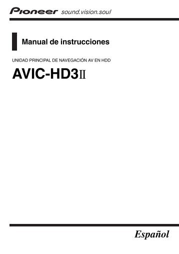 Pioneer AVIC-HD3-II - Software manual - espagnol