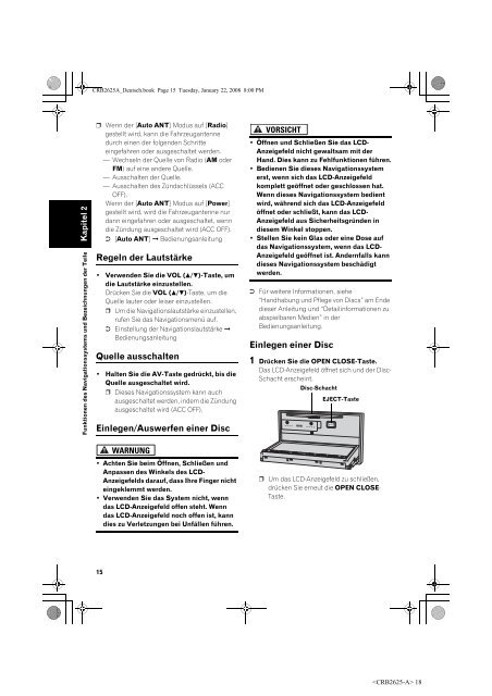 Pioneer AVIC-HD3-II - Hardware manual - allemand