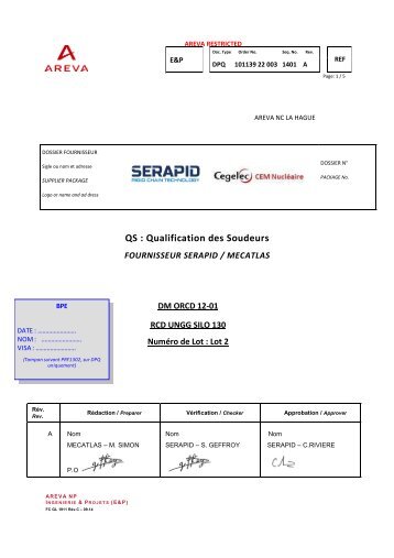 DQP 1401 - Qualification Soudeurs 27.01.16 - 2