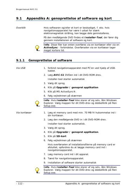 Pioneer AVIC-S1 - User manual - danois