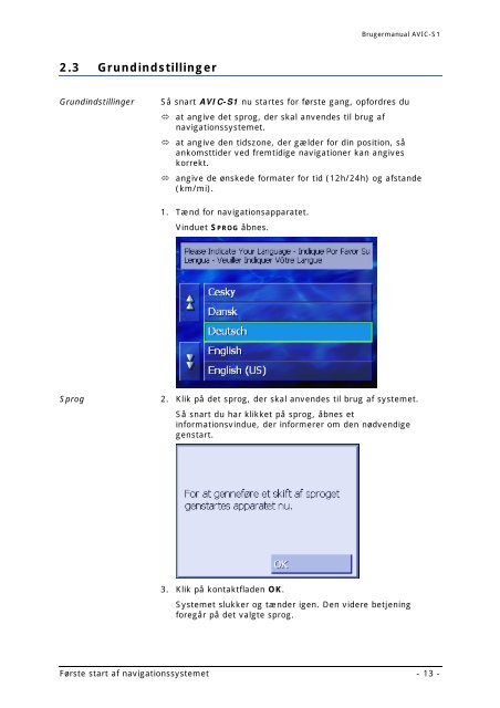 Pioneer AVIC-S1 - User manual - danois