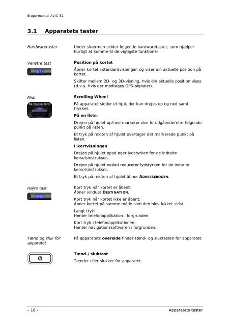 Pioneer AVIC-S1 - User manual - danois
