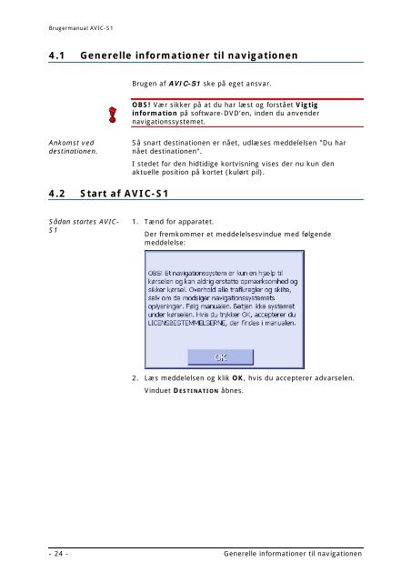 Pioneer AVIC-S1 - User manual - danois