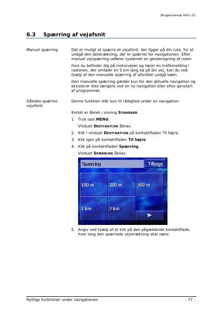 Pioneer AVIC-S1 - User manual - danois