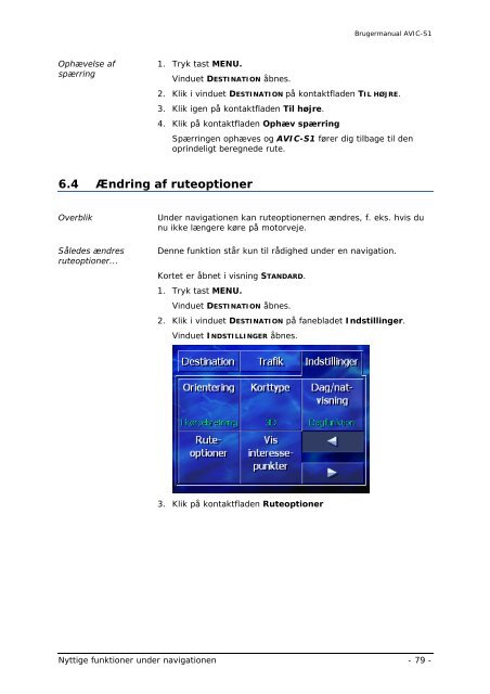 Pioneer AVIC-S1 - User manual - danois