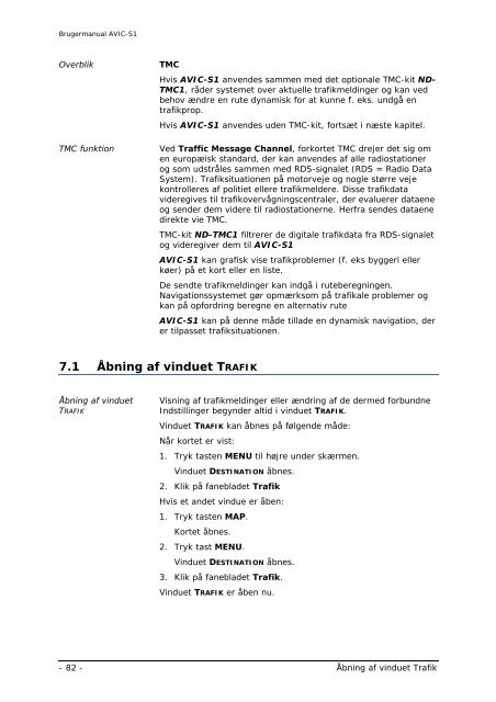 Pioneer AVIC-S1 - User manual - danois