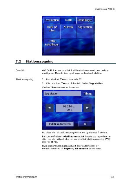 Pioneer AVIC-S1 - User manual - danois