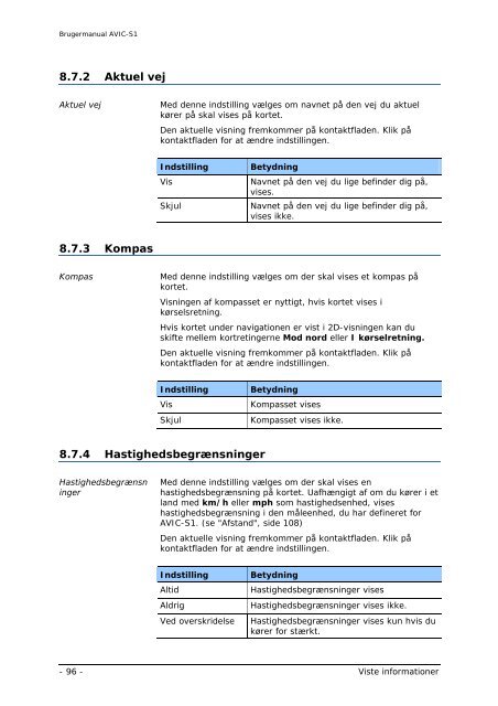 Pioneer AVIC-S1 - User manual - danois