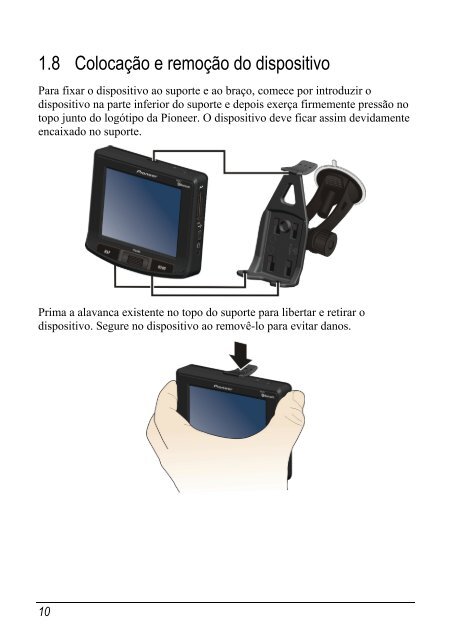 Pioneer AVIC-S2 (RU) - Hardware manual - portugais