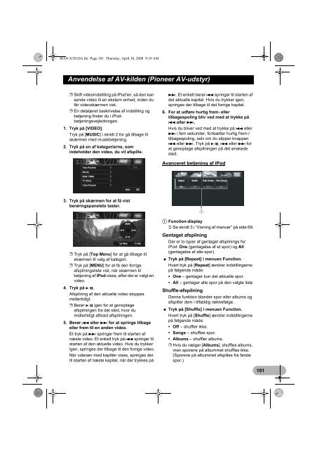 Pioneer AVIC-X3-II - User manual - danois