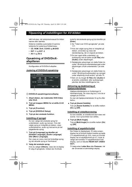 Pioneer AVIC-X3-II - User manual - danois