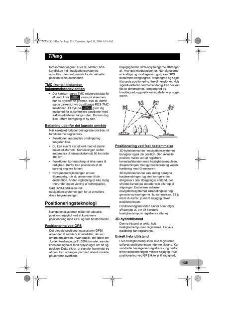 Pioneer AVIC-X3-II - User manual - danois