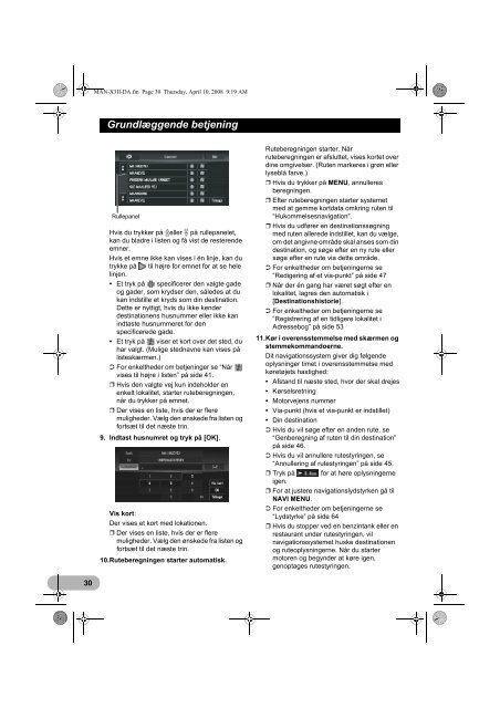 Pioneer AVIC-X3-II - User manual - danois