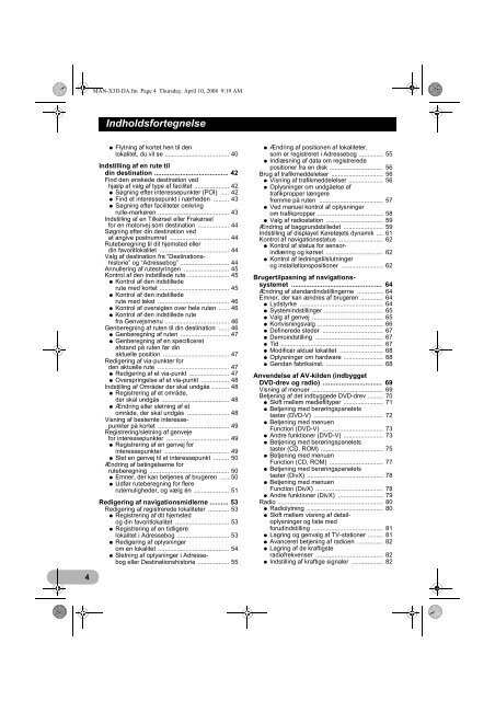 Pioneer AVIC-X3-II - User manual - danois