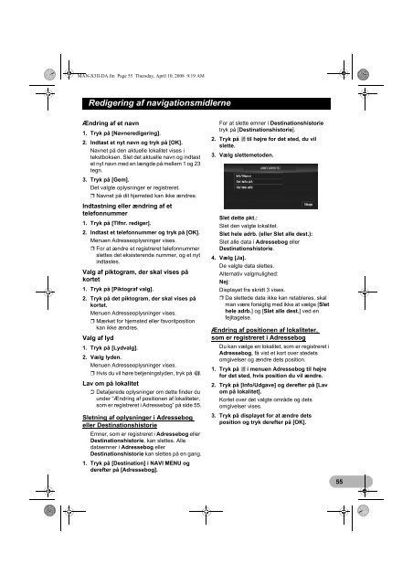 Pioneer AVIC-X3-II - User manual - danois