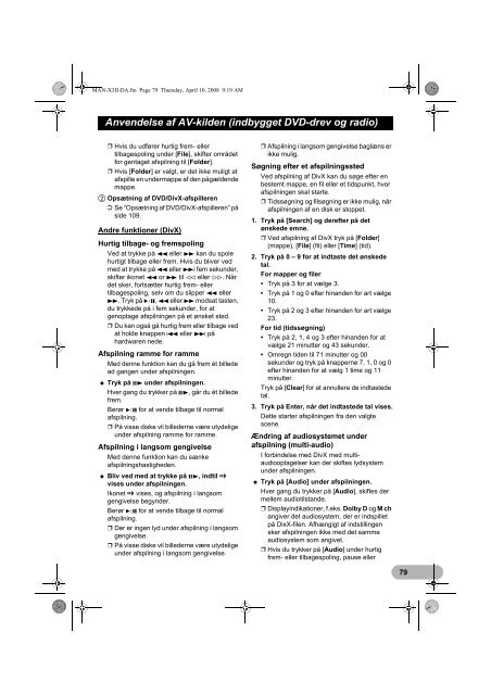 Pioneer AVIC-X3-II - User manual - danois