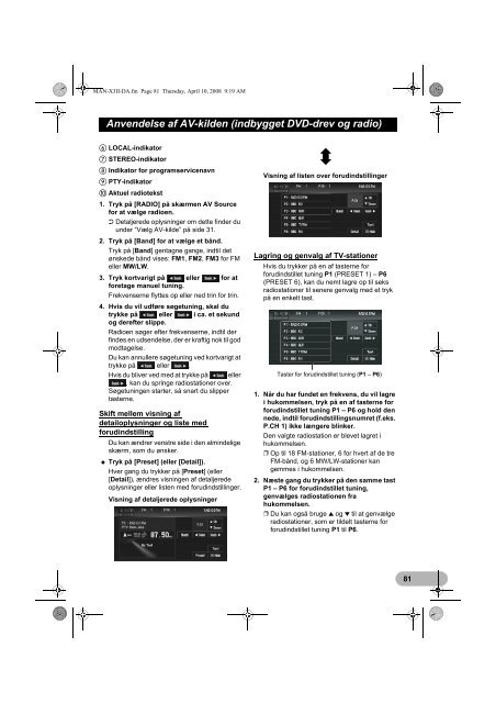 Pioneer AVIC-X3-II - User manual - danois