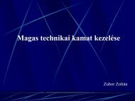 Zubor Zoltán: Magas technikai kamat kezelése