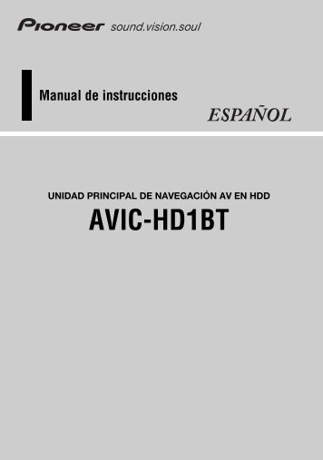 Pioneer AVIC-HD1BT - User manual - espagnol