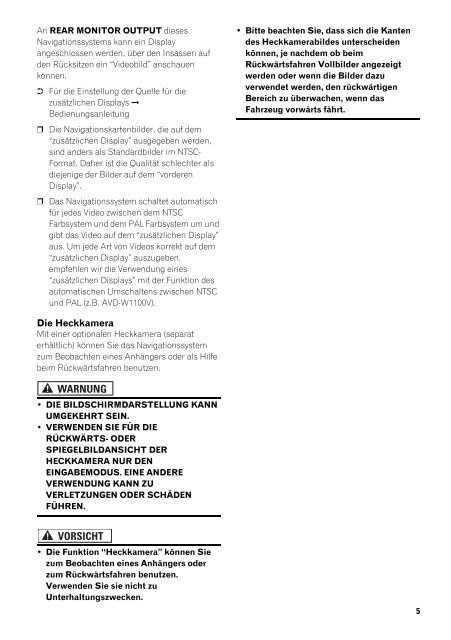 Pioneer AVIC-HD1BT - User manual - allemand