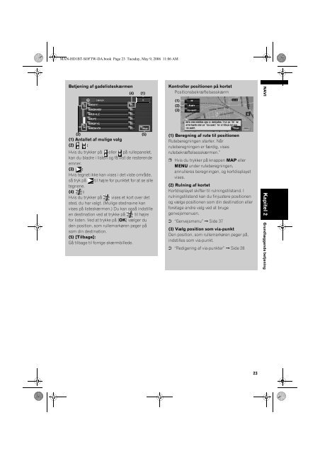 Pioneer AVIC-HD1BT - Software manual - danois