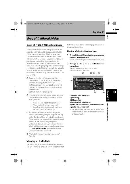 Pioneer AVIC-HD1BT - Software manual - danois