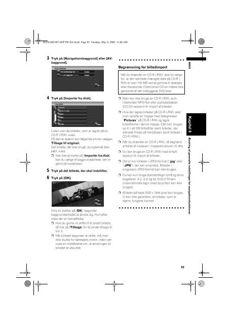 Pioneer AVIC-HD1BT - Software manual - danois