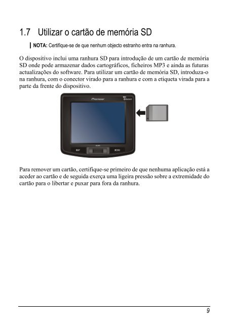 Pioneer AVIC-S2 - Hardware manual - portugais